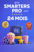 Code Smarters Pro IPTV 24 mois Android / M3u / Smart TV