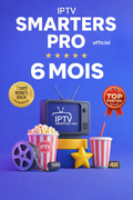 Code Smarters Pro IPTV 6 mois Android / M3u / Smart TV