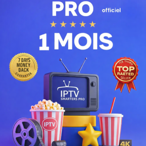 Code abonnement 1 mois IPTV Smarters Pro Android/M3u